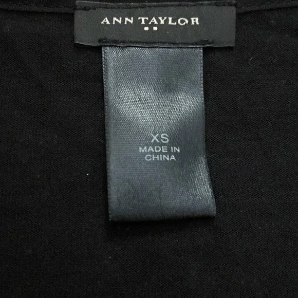 Ann Taylor Factory Faux Leather Mixed-Media Tank Top - Picture 6 of 8